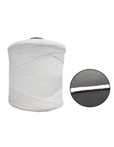 CORDÓN ELASTICO PARA MASCARILLA 3MM. BLANCO