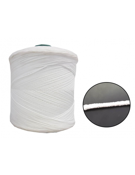 CORDÓN ELASTICO PARA MASCARILLA 3MM. BLANCO
