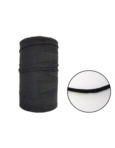 CORDÓN  ELASTICO PARA MASCARILLA 3MM  NEGRO