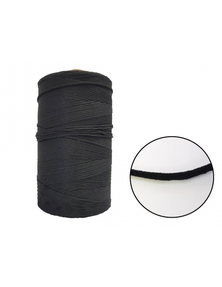 CORDÓN  ELASTICO PARA MASCARILLA 3MM  NEGRO