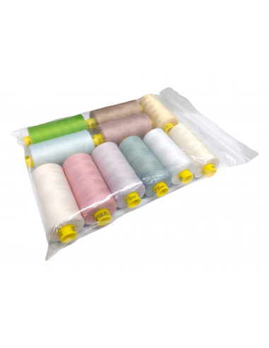 PACK 11 BOBINAS HILO MULTIPASTEL MARA 120/3 1000 MTS