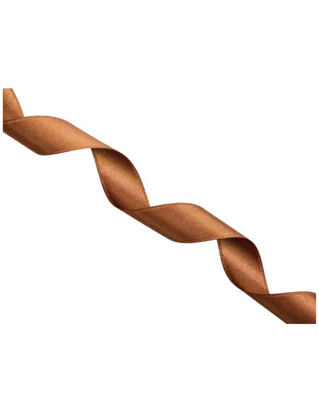 CINTA DE RASO DE COLOR MARRÓN CAOBA 638
