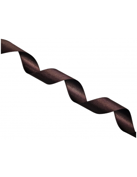CINTA DE RASO DE COLOR MARRON OSCURO 043