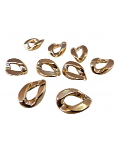 ESLABON CADENA ACRILICA ORO ROSA 561611.028/0100