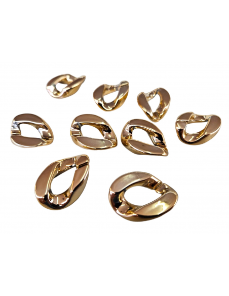 ESLABON CADENA ACRILICA ORO ROSA 561611.028/0100