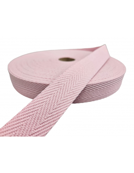 CINTA ALGODÓN ESPIGA ROSA 30MM REF. 393 C/ 155