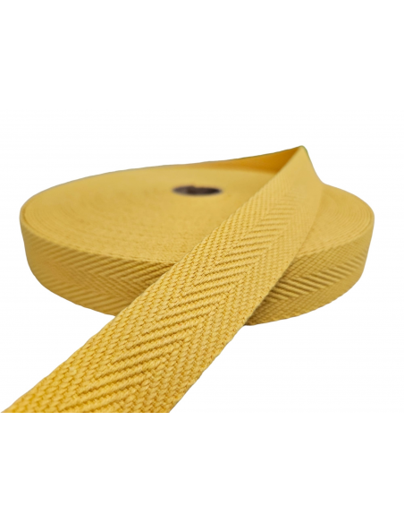 CINTA ALGODÓN ESPIGA AMARILLO 30MM REF. 393 C/ 273