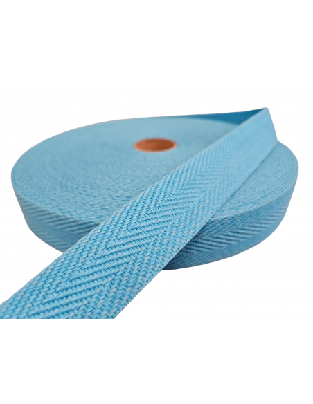CINTA ALGODÓN ESPIGA AZUL 30MM REF. 393 C/ 265