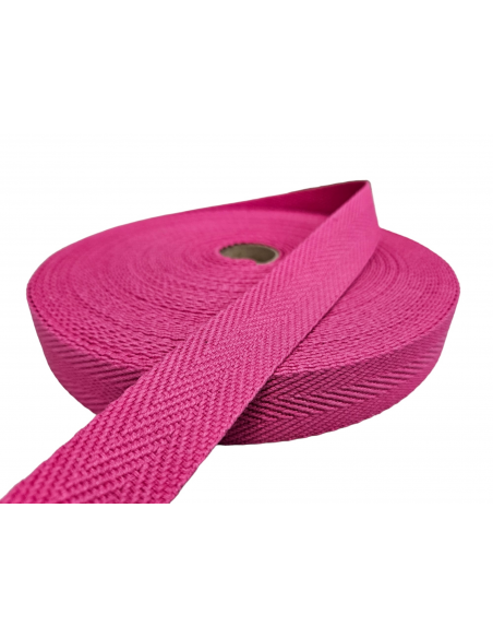 CINTA ALGODÓN ESPIGA FUCSIA 30MM REF. 393 C/ 143