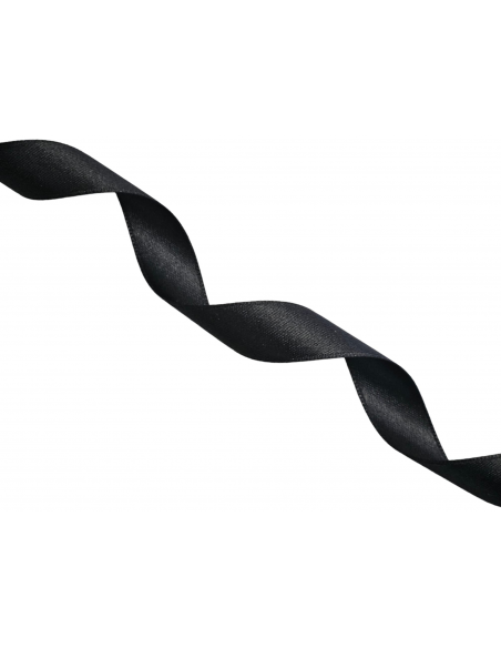 CINTA DE RASO DE COLOR NEGRO 001