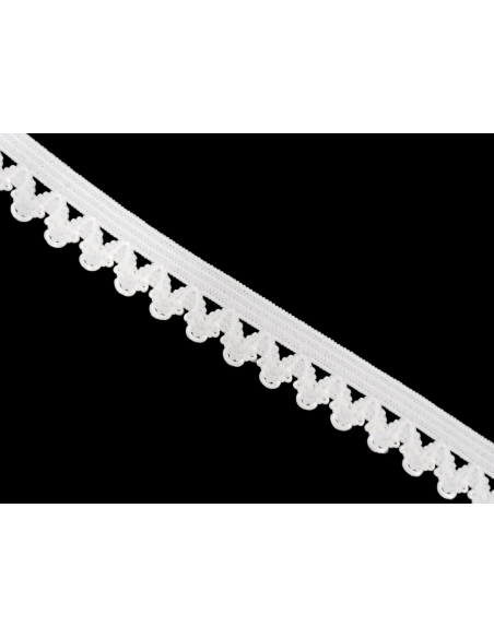 MTS. PASAMANERÍA PUNTILLA ELÁSTICA NYLON BLANCA 054114.000.0003