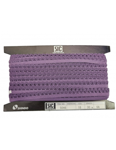 MTS. PASAMANERÍA PUNTILLA ELÁSTICA LILA 5046 C/ 018