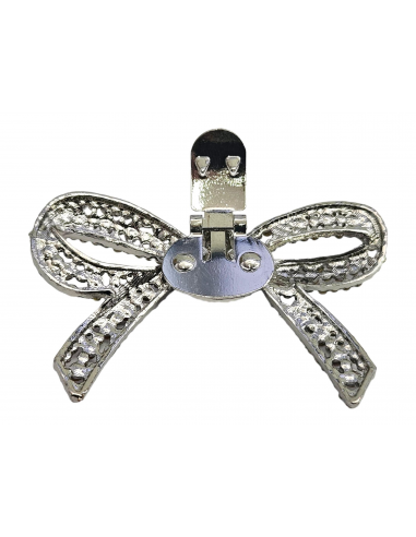 PAR DE ADORNOS LAZO CON CLIP C-331 C/ NIQUEL...