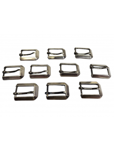 BOLSA DE 10 HEBILLAS W001-16 NIQUEL NEGRO SATINADO