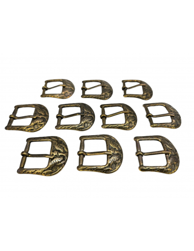 BOLSA DE 10 HEBILLAS W002-20 ORO VIEJO