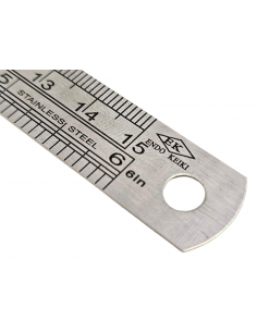 REGLA METÁLICA DE ACERO 15CM