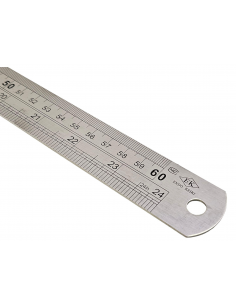 REGLA METÁLICA DE ACERO 60CM