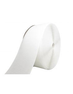 ROLLO DE 25 MTS CINTA DE CIERRE (TIPO VELCRO) BRANCO PARTE GANCHO
