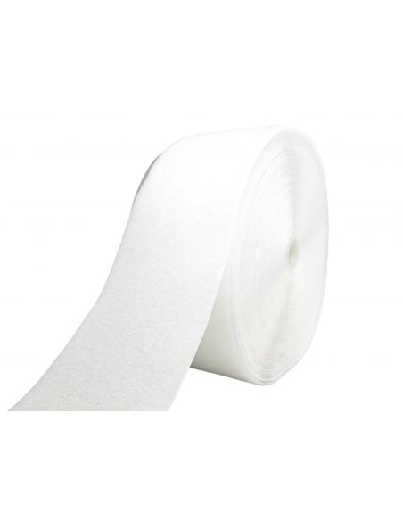 ROLLO DE 25 MTS CINTA DE CIERRE (TIPO VELCRO) BLANCO PARTE PELO