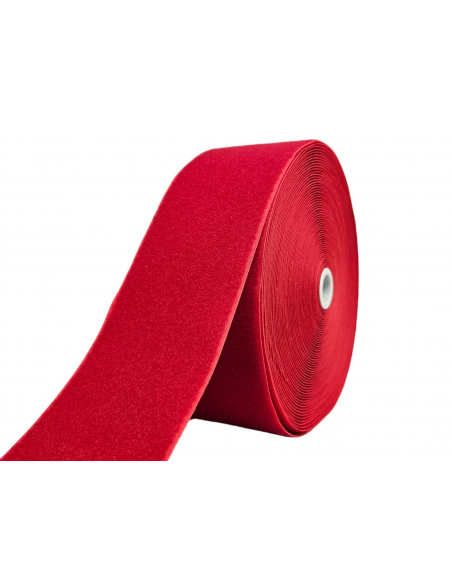 ROLLO DE 25 MTS CINTA DE CIERRE (TIPO VELCRO) ROJA 041 PARTE PELO