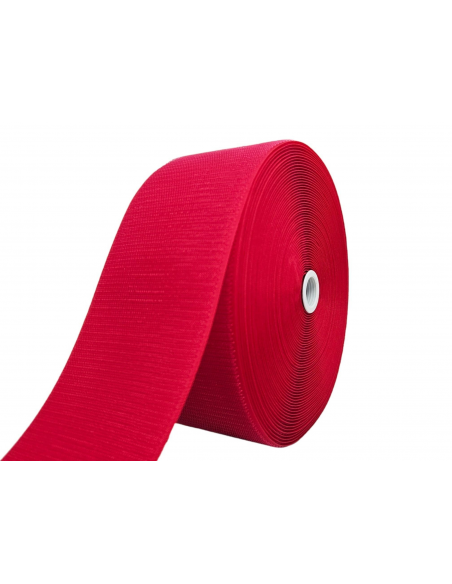 ROLLO DE 25 MTS CINTA DE CIERRE (TIPO VELCRO) ROJA 041 PARTE GANCHO