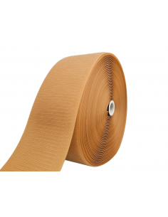 ROLLO DE 25 MTS CINTA DE CIERRE (TIPO VELCRO) MARRÓN CAOBA 133 PARTE GANCHO