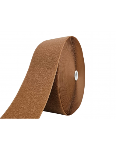 ROLLO DE 25 MTS CINTA DE CIERRE (TIPO VELCRO) MARRÓN 134  PARTE PELO