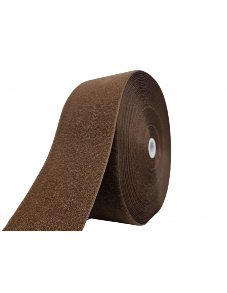ROLLO DE 25 MTS CINTA DE CIERRE (TIPO VELCRO) MARRÓN 138 PARTE PELO