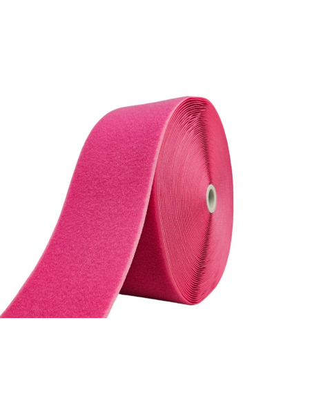 ROLLO DE 25 MTS CINTA DE CIERRE (TIPO VELCRO) ROSA 188 PARTE PELO