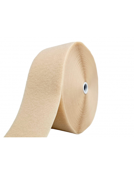 ROLLO DE 25 MTS CINTA DE CIERRE (TIPO VELCRO) BEIGE 194 PARTE PELO