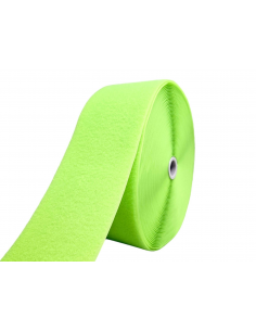 ROLLO DE 25 MTS CINTA DE CIERRE (TIPO VELCRO) VERDE FLÚOR 201 PARTE PELO