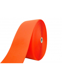 ROLLO DE 25 MTS CINTA DE CIERRE (TIPO VELCRO) NARANJA FLÚOR 204 PARTE GANCHO
