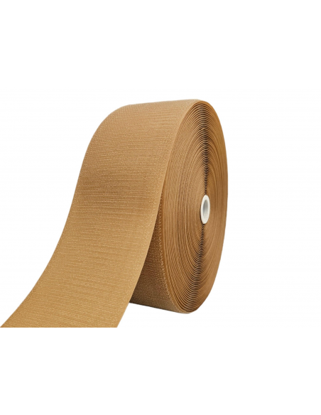 CINTA DE CIERRE (TIPO VELCRO) MARRÓN CAMEL 250 PARTE GANCHO