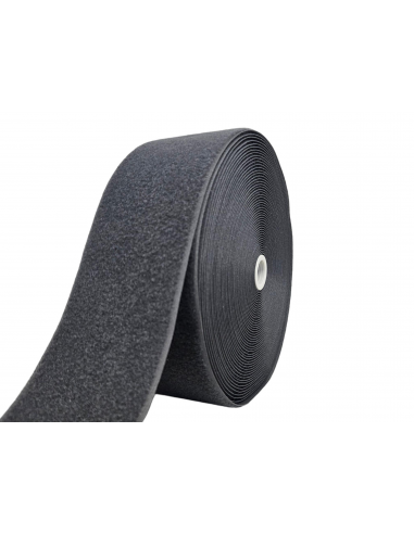ROLLO DE 25 MTS CINTA DE CIERRE (TIPO VELCRO) GRIS OSCURO 288 PARTE PELO