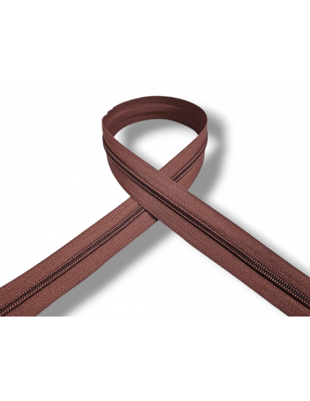 CREMALLERA MARRÓN 029 POR METROS NYLON MAYA 5