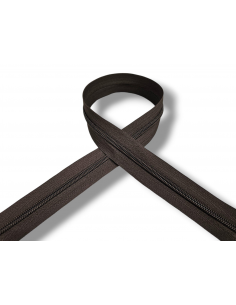 CREMALLERA MARRÓN OSCURO...