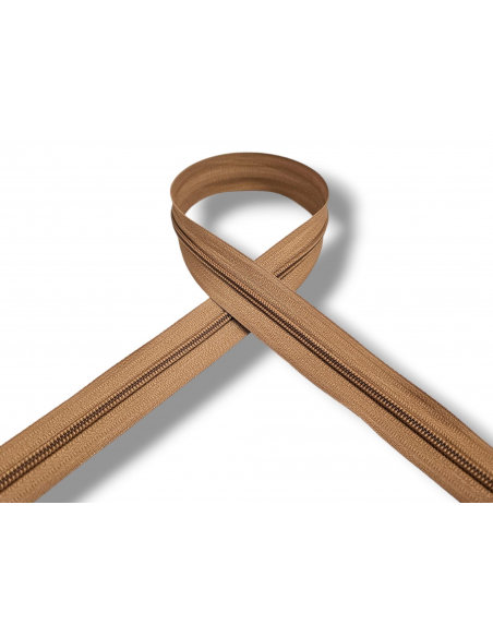 CREMALLERA MARRÓN 031 POR METROS NYLON MAYA 5
