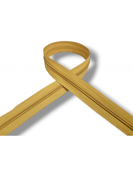 CREMALLERA AMARILLA DORADA 1000 POR METROS NYLON MAYA 5