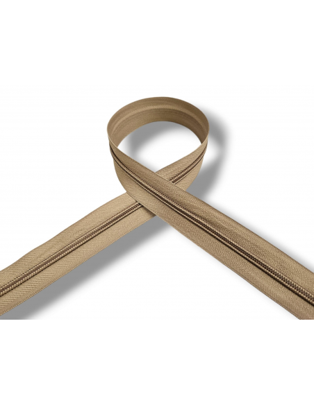 CREMALLERA MARRÓN 1025 POR METROS NYLON MAYA 5