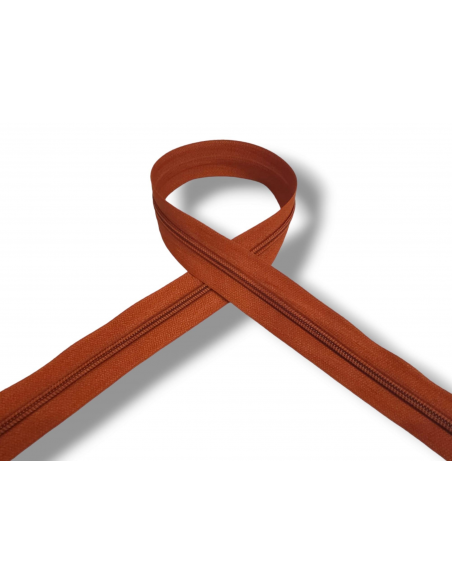 CREMALLERA MARRÓN CAOBA 1029 POR METROS NYLON MAYA 5
