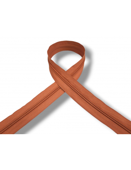CREMALLERA MARRÓN CAOBA 1037 POR METROS NYLON MAYA 5