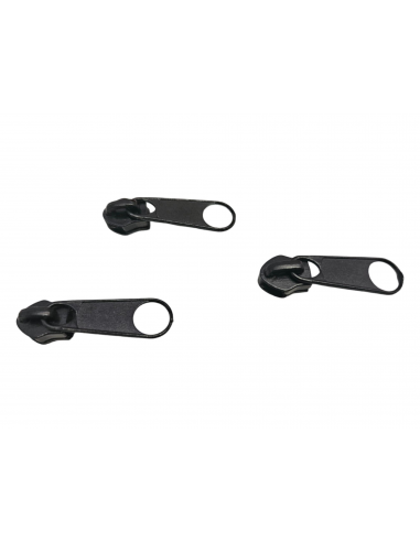 CURSOR METÁLICO PARA CREMALLERA POR METROS DE NYLON-5 NEGRO