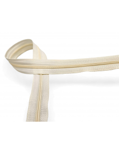 CREMALLERA BEIGE CLARO POR METROS NYLON MAYA 3 C/004