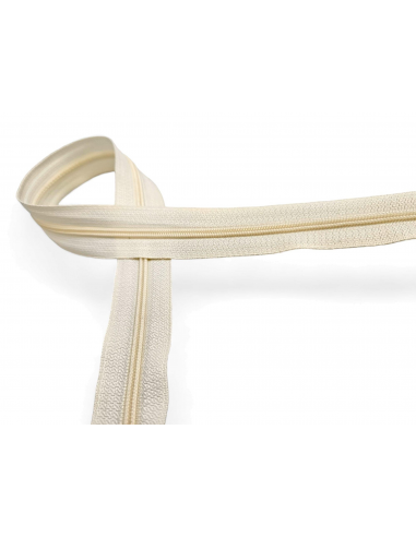CREMALLERA BEIGE CLARO POR METROS NYLON MAYA 3 C/004