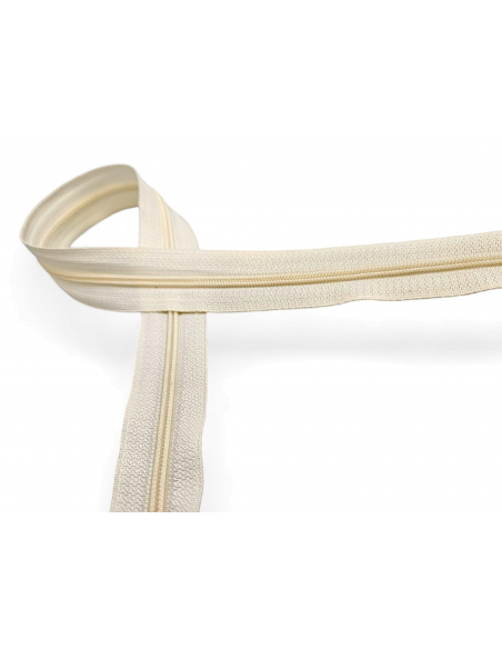 CREMALLERA BEIGE CLARO POR METROS NYLON MAYA 3 C/004