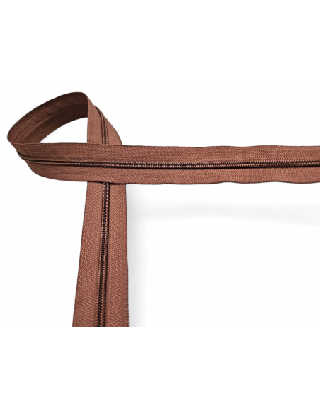 CREMALLERA MARRÓN POR METROS NYLON MAYA 3 C/029