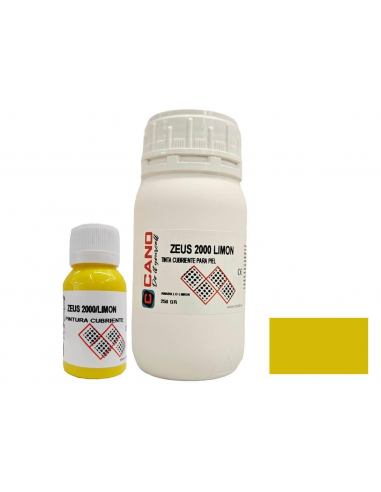 PINTURA PARA CUERO ZEUS 2000 AMARILLO LIMON