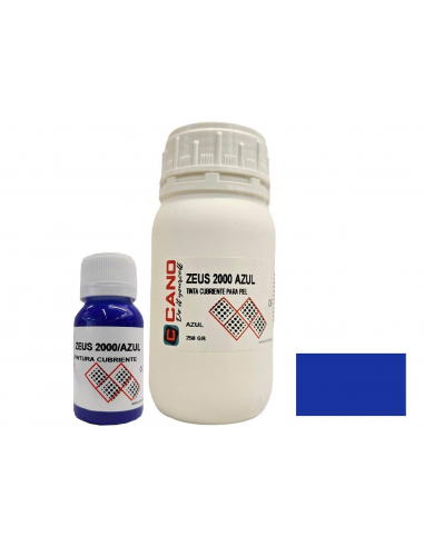 PINTURA PARA CUERO ZEUS 2000 AZUL