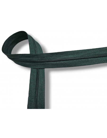 CREMALLERA VERDE OSCURO POR METROS NYLON MAYA 3 C/186