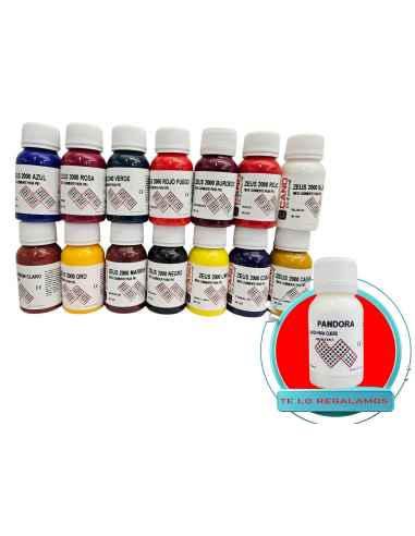 PACK ZEUS 2000 PINTURA PARA CUERO BOTES DE 60...